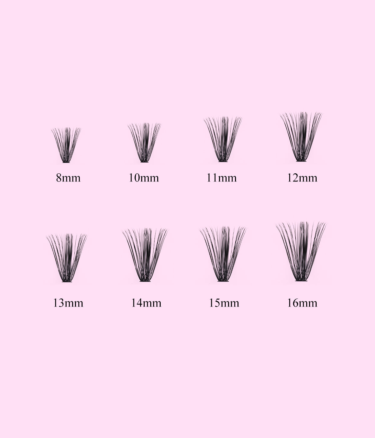 Crush on Myself Eyelash Clusters - 40D Individual Lash  Lightweight