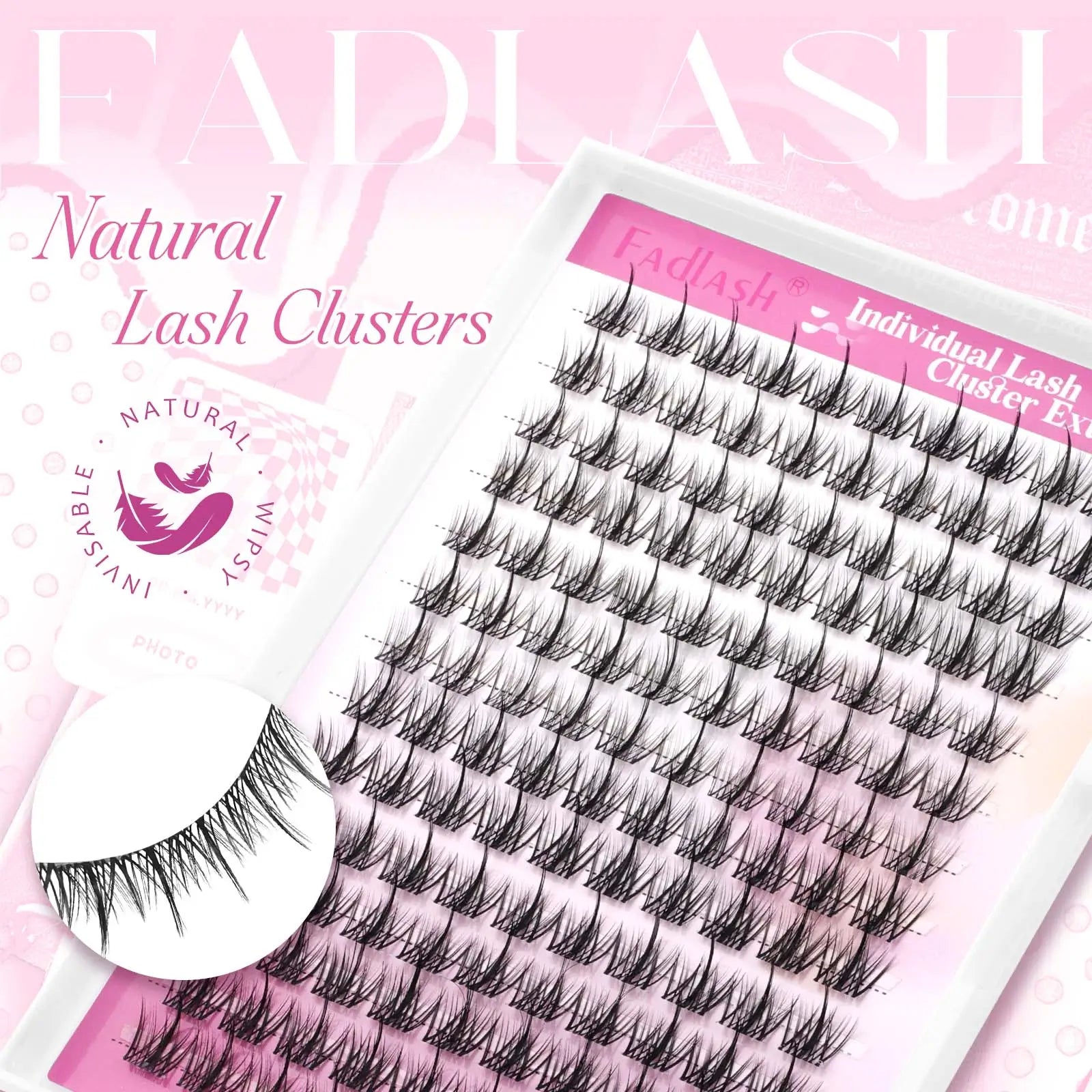 Invisible Band Lashes with Spikes