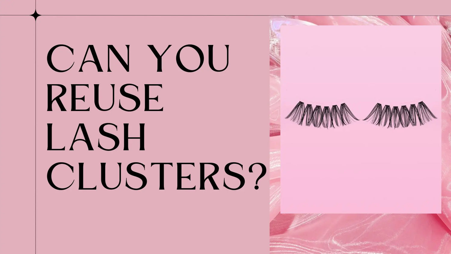 can you reuse lash clusters