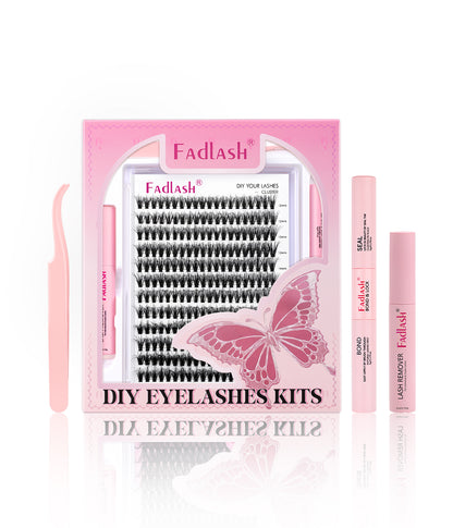 Wispy Volume DIY Lash Extensions Kit - Professional Look at Home | Fadlash Beauty