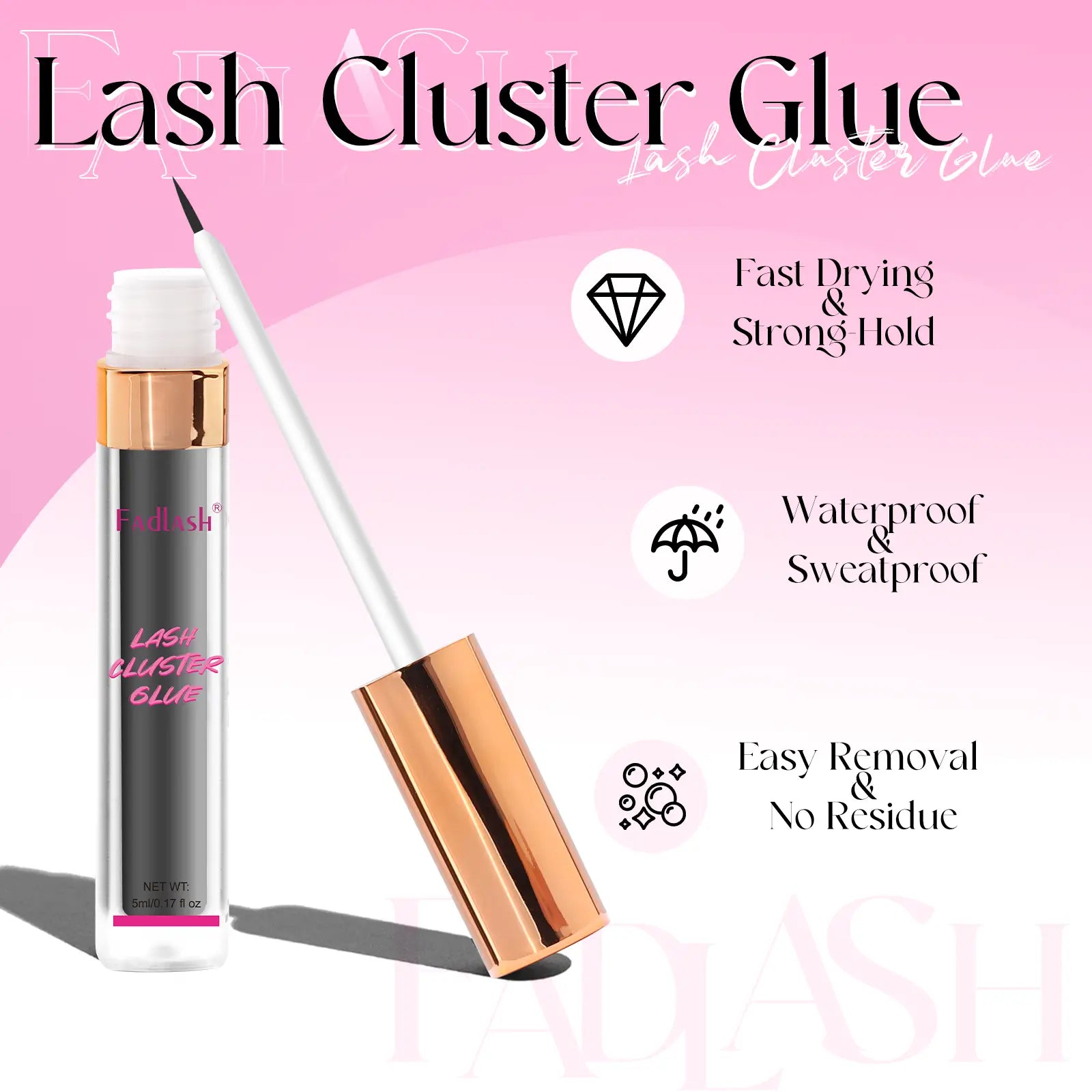 Cluster Lash Glue - Black 5ml