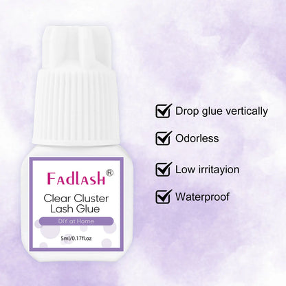 Cluster Lash Glue for DIY Lashes - Clear 5ML