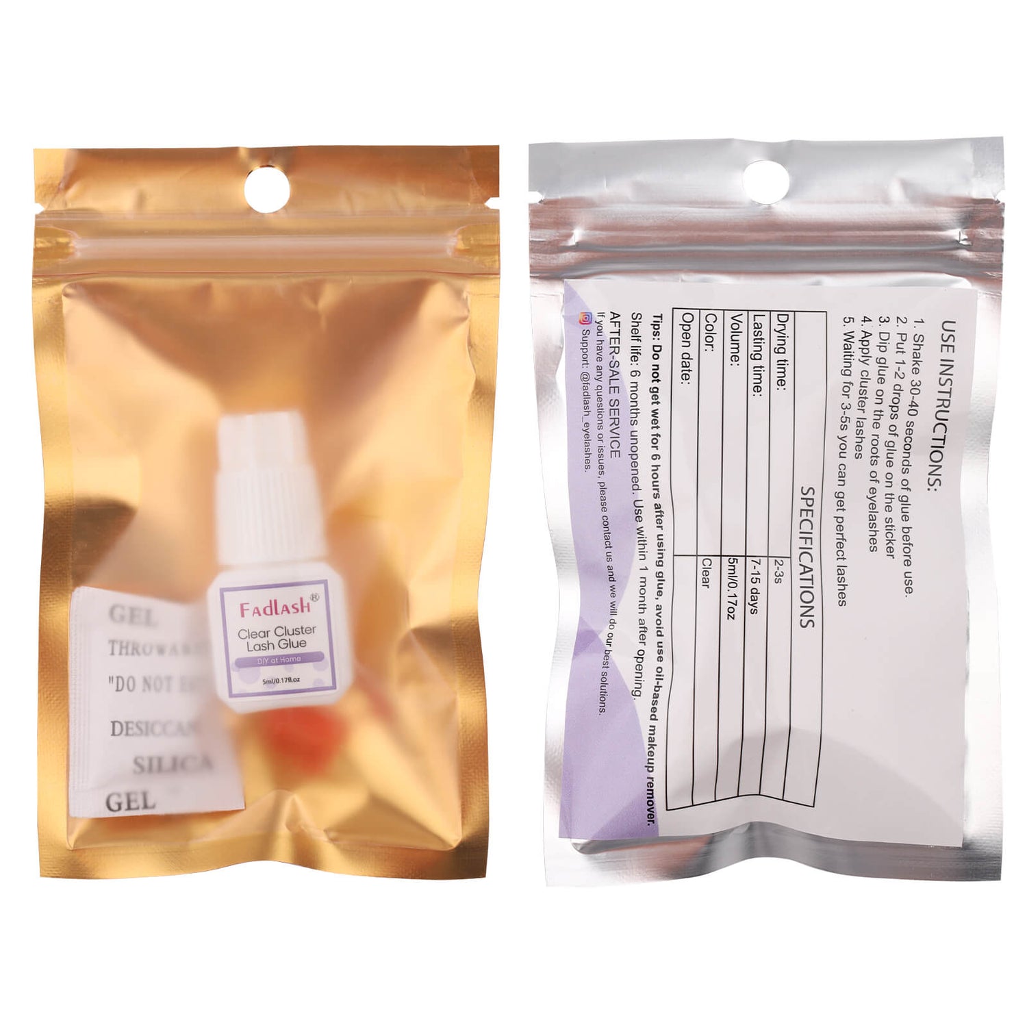 Cluster Lash Glue for DIY Lashes - Clear 5ML