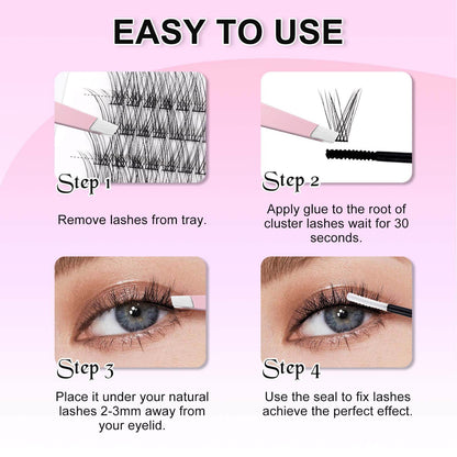 Daily Glam Natural-looking Lash Clusters Soft and Lightweight